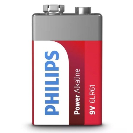 Pila Alcalina Philips 6LR61P1B/10/ 9V