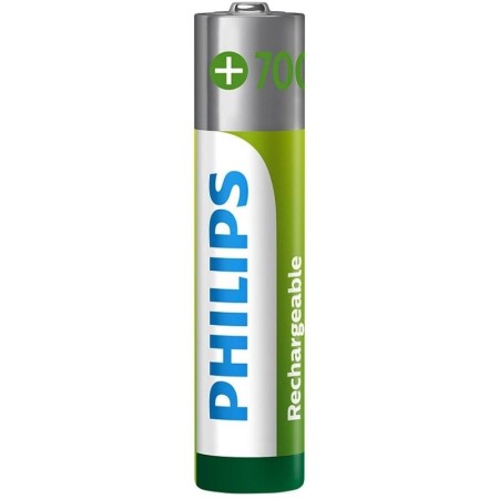 Pack de 4 Pilas AAA Philips R03B4A70/10/ 1.2V/ Recargables