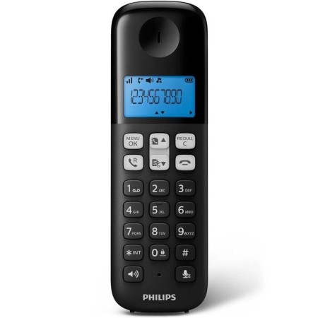 Teléfono Inalámbrico Philips D1611B/34/ Negro