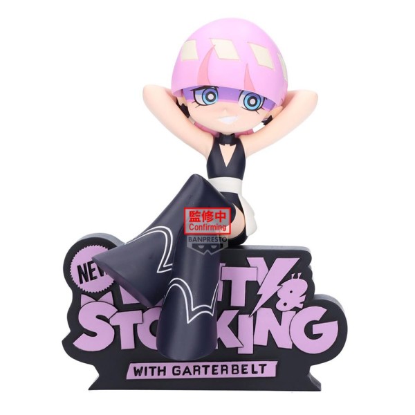 Figura banpresto new panty & stocking with garterbelt monitor top figz polyurethane 12cm