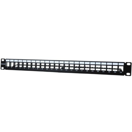 Patch Panel Phasak PA 3424/ 24 Puertos/ Cat.6/ Altura 1U/ Gestión de Cable/ Conectores RJ45 UTP No Incluidos