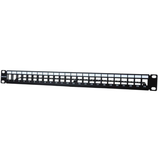 Patch Panel Phasak PA 3424/ 24 Puertos/ Cat.6/ Altura 1U/ Gestión de Cable/ Conectores RJ45 UTP No Incluidos