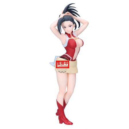 Figura banpresto my hero academia glitter&glamours - ochaco uraraka & momo yaoyorozu - (b:momo yaoyorozu) 23cm