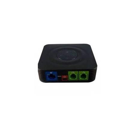 Adaptador telefonico analogico grandstream ata ip ht802 2 puertos fxs telefonia ip