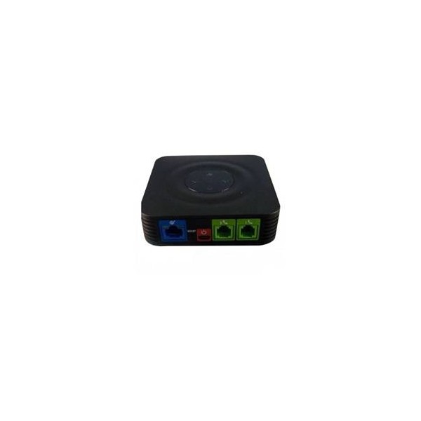 Adaptador telefonico analogico grandstream ata ip ht802 2 puertos fxs telefonia ip