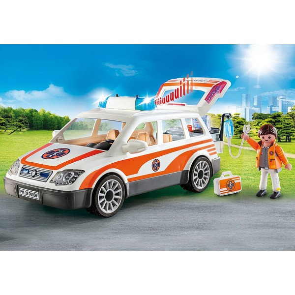 Playmobil rescate coche de emergencias con sirena