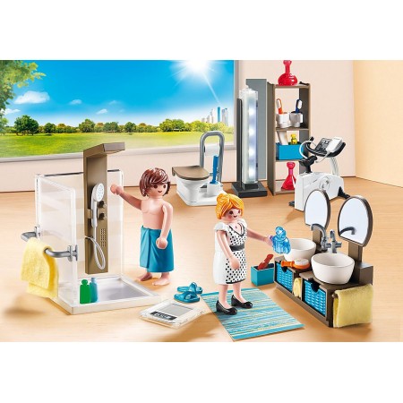 Playmobil ciudad casa moderna baño
