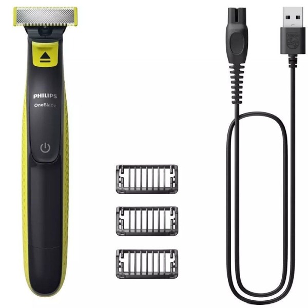 Cortabarbas Philips Oneblade QP2724/10/ con Batería/ 3 Accesorios