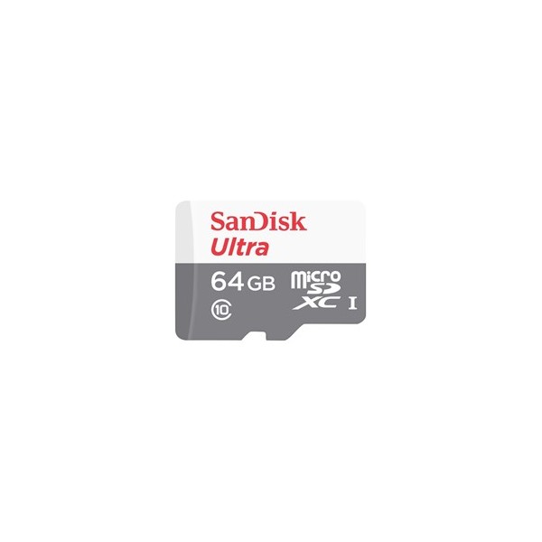 Tarjeta memoria micro secure digital sd hc  adaptador sandisk - 64gb - clase 10 - sdhc 100mb - s