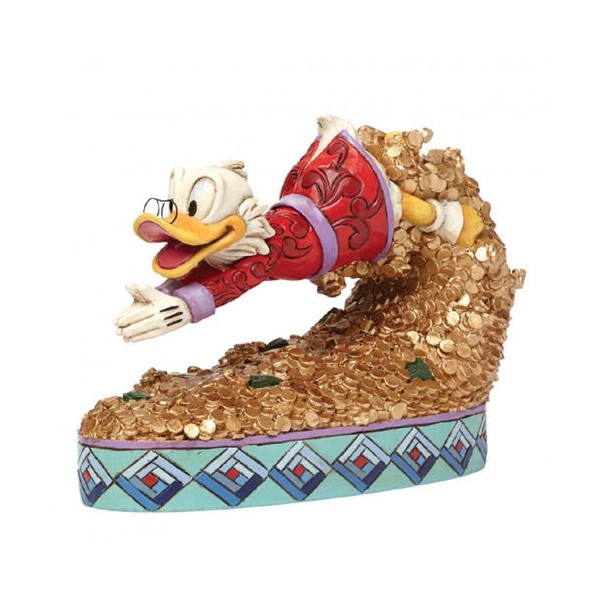 Figura enesco disney clasicos tio gilito nadando en dinero