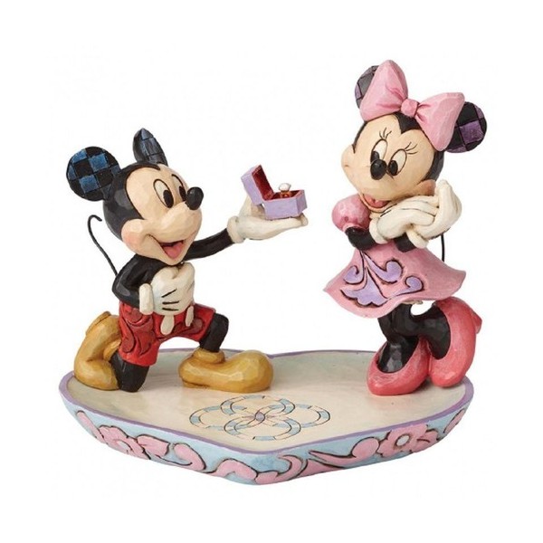 Figura enesco disney tradiciones mickey & minnie pedida de mano