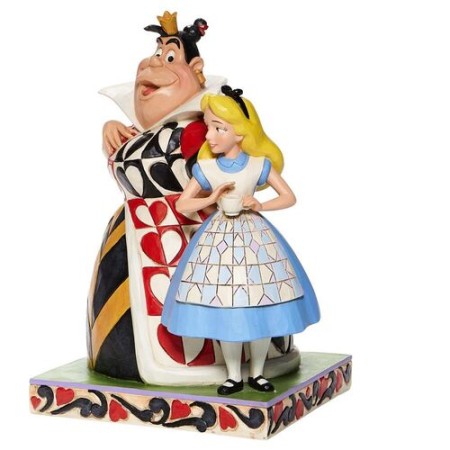 Figura enesco disney alicia en el pais de las maravillas alicia & reina de corazones