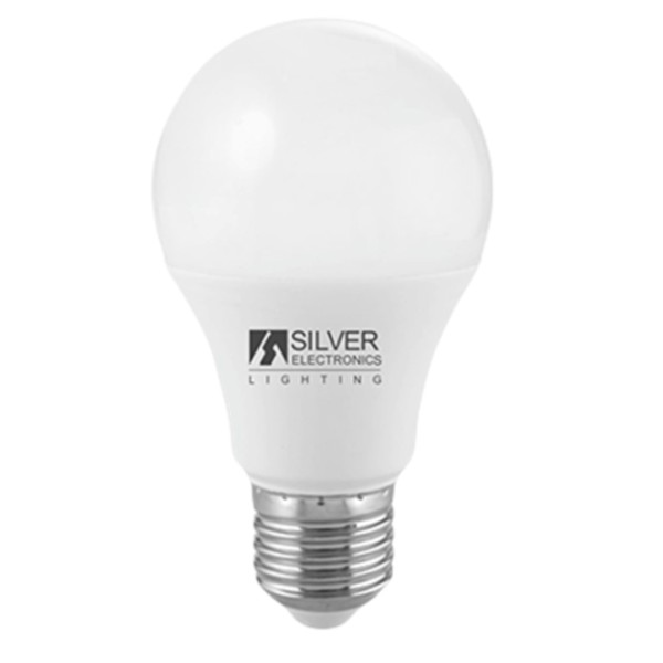 Bombilla led silver electronic eco estandar 10w57w -  e27 -  6000k -  836 lm -  220º -  luz fria -  a