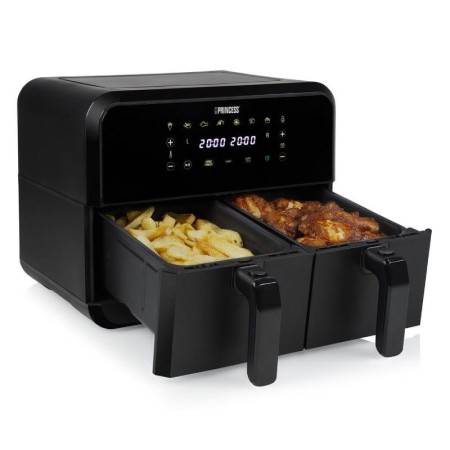 Freidora por Aire / Sin Aceite Princess Double Basket Airfryer 182068/ 2400W/ Capacidad 8L