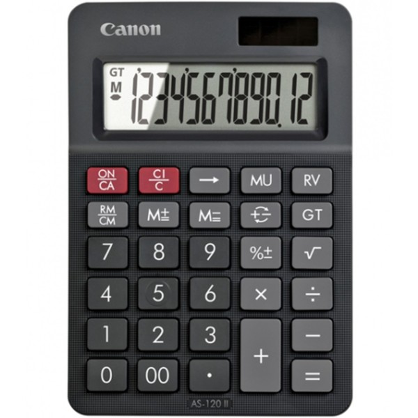 Calculadora canon sobremesa as - 120ii - 12 digitos