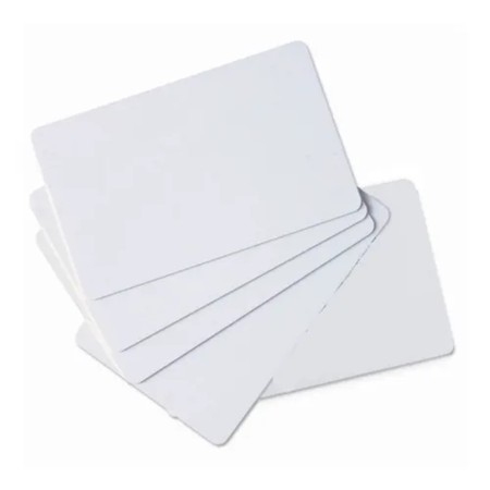 Tarjeta pvc blanca zebra premier pack - 100u