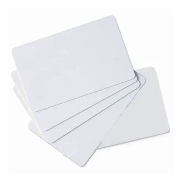 Tarjeta pvc blanca zebra premier pack - 100u