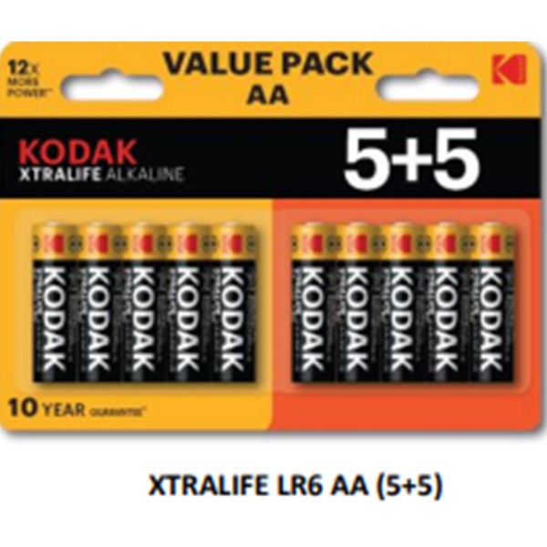 Blister pilas kodak alcalina xtralife aa lr6 -  blister 5