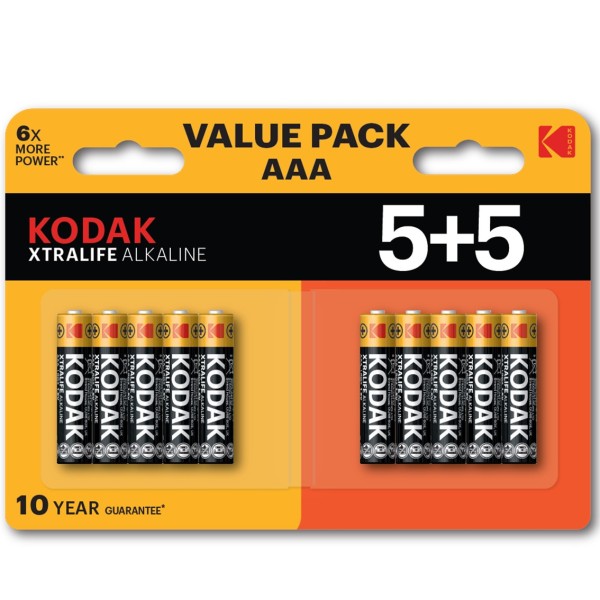 Blister pilas kodak alcalina xtralife aaa lr3 -  blister 5