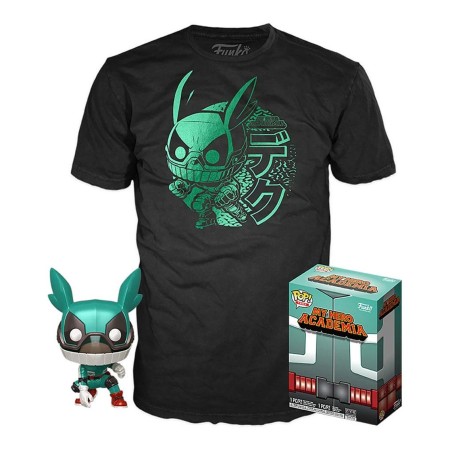 Pop & tee my hero academia deku con casco (full mech suit) funko  camiseta talla l