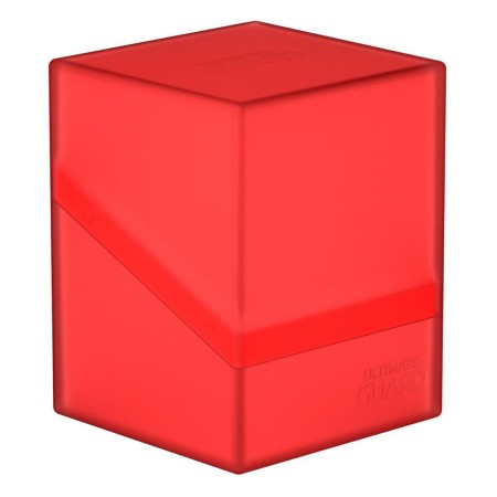 Caja de cartas ultimate guard boulder deck case 100 tamaño estándar ruby
