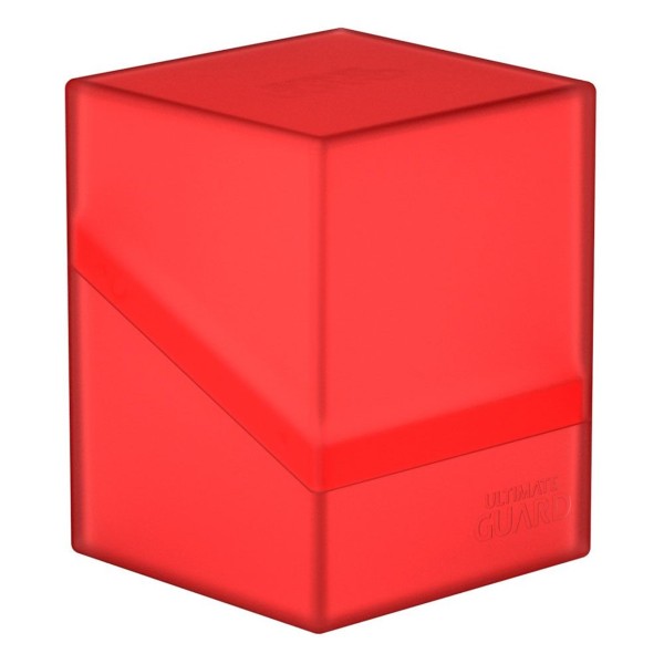 Caja de cartas ultimate guard boulder deck case 100 tamaño estándar ruby