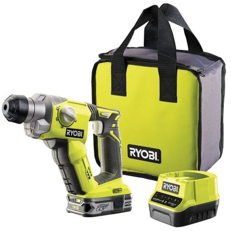 Martillo Percutor Sin Cable Ryobi ONE+ R18SDS-125S/ 1 Batería 18V 2.5 Ah/ Cargador 2.0 A/ Bolsa de Transporte