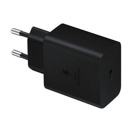 Cargador de Pared Samsung EP-T4510XBEGEU/ 1xUSB Tipo-C + Cable USB Tipo-C/ 45W