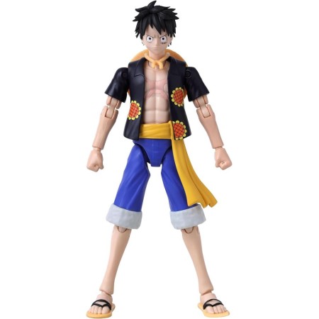 Figura bandai one piece anime heroes monkey d. luffy new version