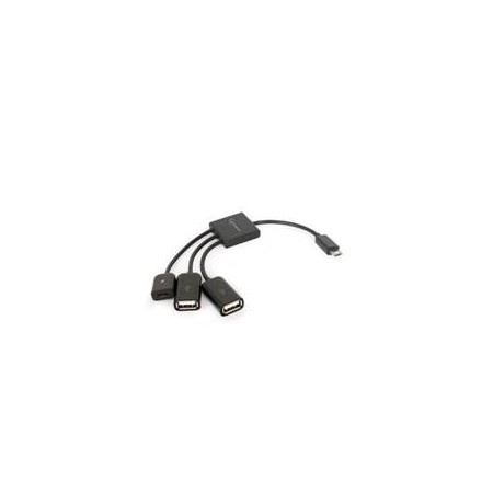 Adaptador otg - 2 uhb - otg - 02 micro - usb a -  micro - usb - b -  usb 2.0 -  macho - hembra