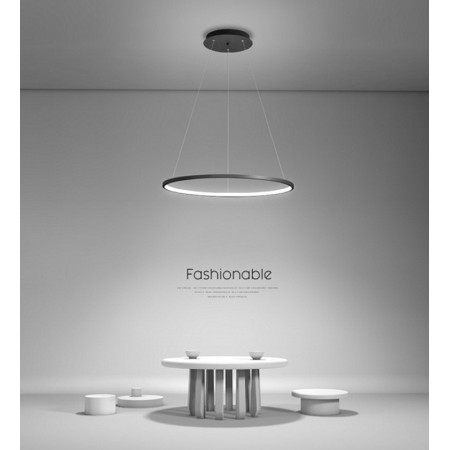 Luminaria colgante ELIX, 60W, blanco, Ø57+38cm · 4000 · Blanco neutro