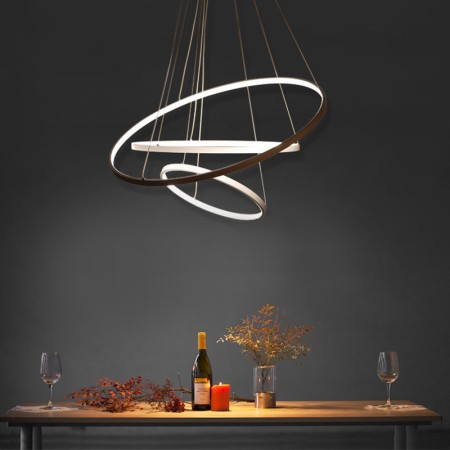 Luminaria colgante ELIX, 60W, blanco, Ø57+38cm · 4000 · Blanco neutro