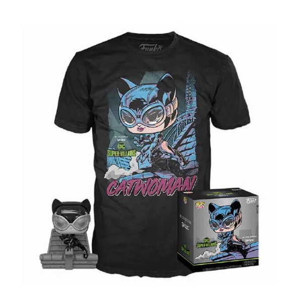 Pop & tee dc jim lee catwoman funko  camiseta talla m