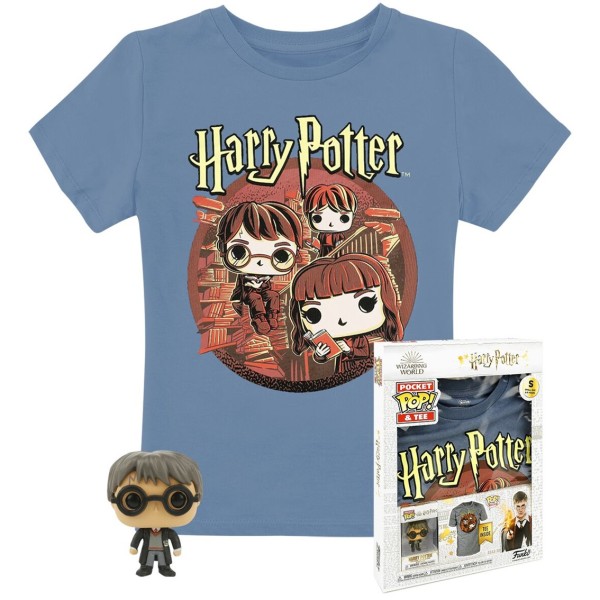 Pop & tee harry potter funko  camiseta trio talla m