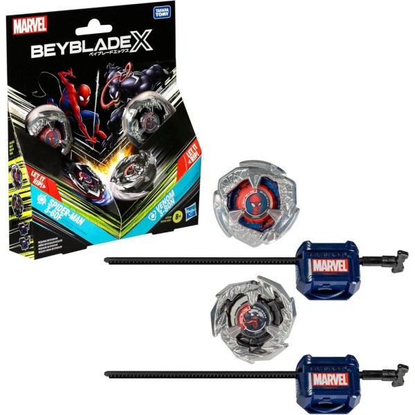 Juego beyblade x spider - man 3 - 60f vs. venom 3 - 80n