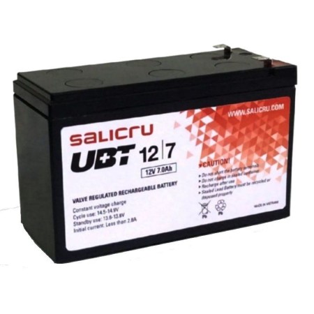 Batería Salicru UBT 12/7 V2 compatible con SAI Salicru según especificaciones