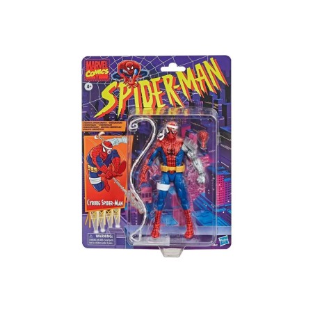Figura hasbro spiderman marvel legends vintage cyborg spiderman