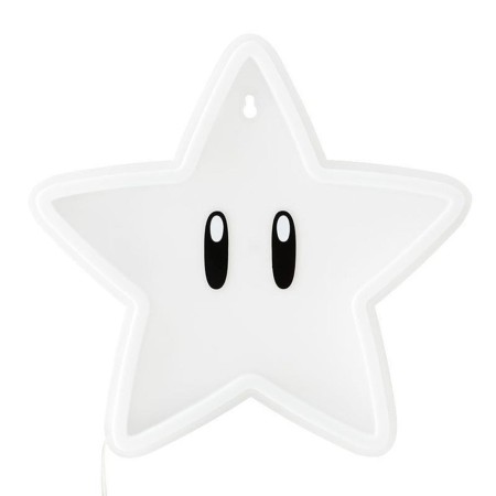 Luz neon pared paladone super mario bros super estrella