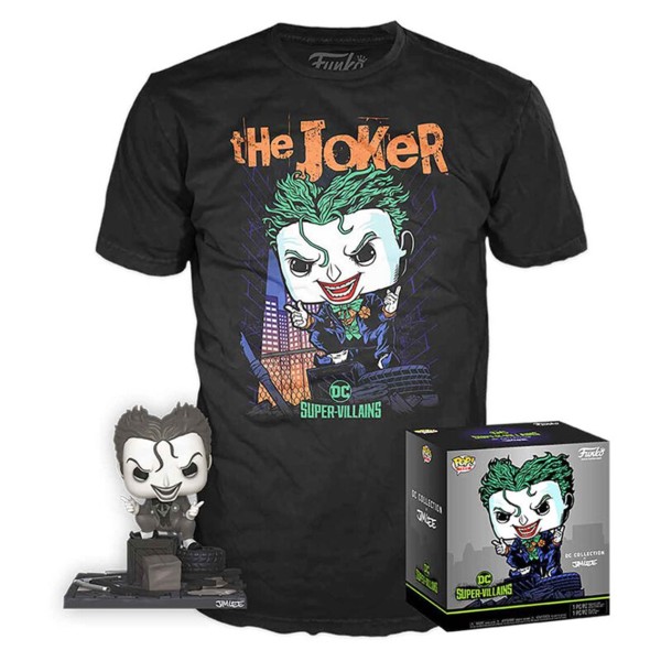 Funko pop dc comics dc jim lee joker  camiseta ut - 56648