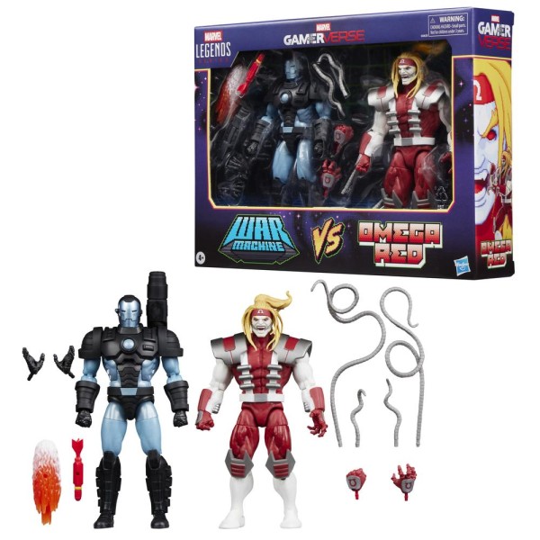 Figura hasbro marvel legends series gamerverse war machine vs omega red