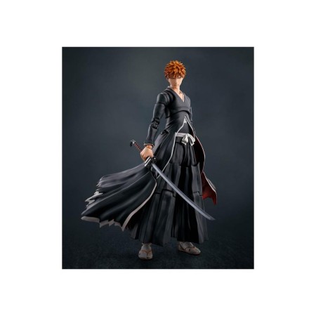 Figura tamashii nations bleach sh figuarts ichigo kurosaki - getsugatensho -  15.5cm