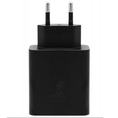 Cargador samsung 50w 2x usb tipo c negro  cable usb tipo c