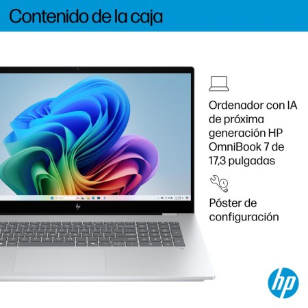 Portátil hp omnibook 7 ia 17 - dc0001nsx u5 - 226v -  16gb -  ssd 1tb -  17.3 pulgadas fhd -  w11h