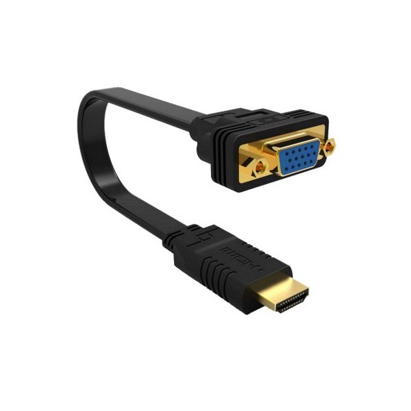 Cable adaptador ewent hdmi a vga 20cm - macho -  hembra
