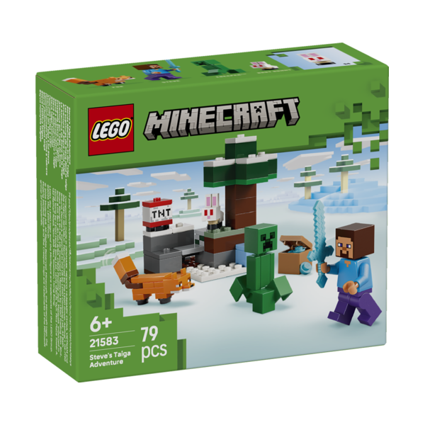 Lego minecraft la aventura de steve en la taiga