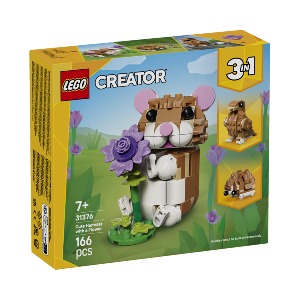 Lego creator 3 animales de juguete en 1 lindo hamster