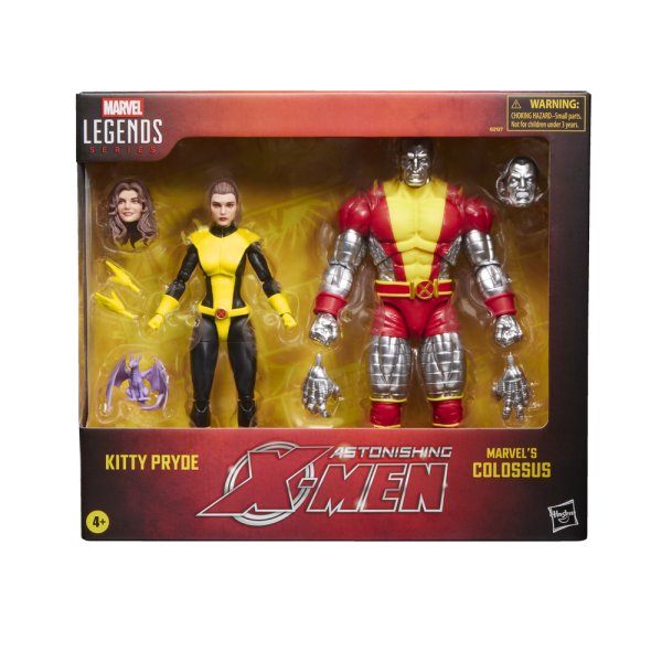 Pack 2 figuras hasbro marvel legends series astonishing x - men kitty pryde & marvels colossus