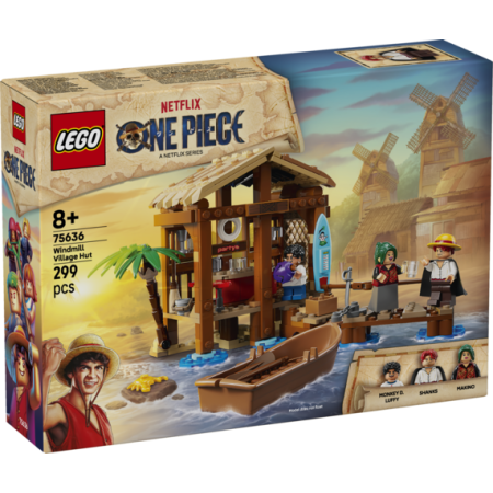 Lego one piece netflix cabaña del pueblo molino