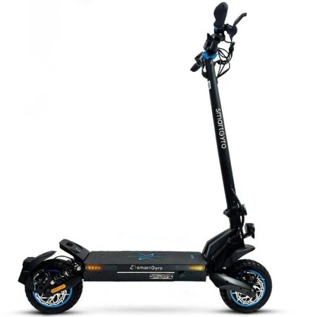 Patinete Eléctrico SmartGyro CrossOver Dual Max Certificado/ Motor 1000W/ Ruedas 10"/ 25km/h/ Autonomía 60km/ Negro