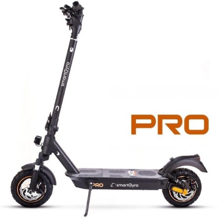 Patinete Eléctrico SmartGyro K2 Pro Black Certificado/ Motor 1000W/ Ruedas 10"/ 25km/h /Autonomía 60km/ Negro